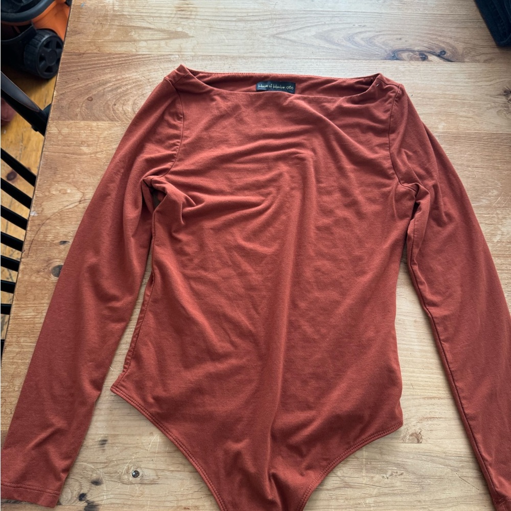House of Harlow 1960 Terracotta Bodysuit
